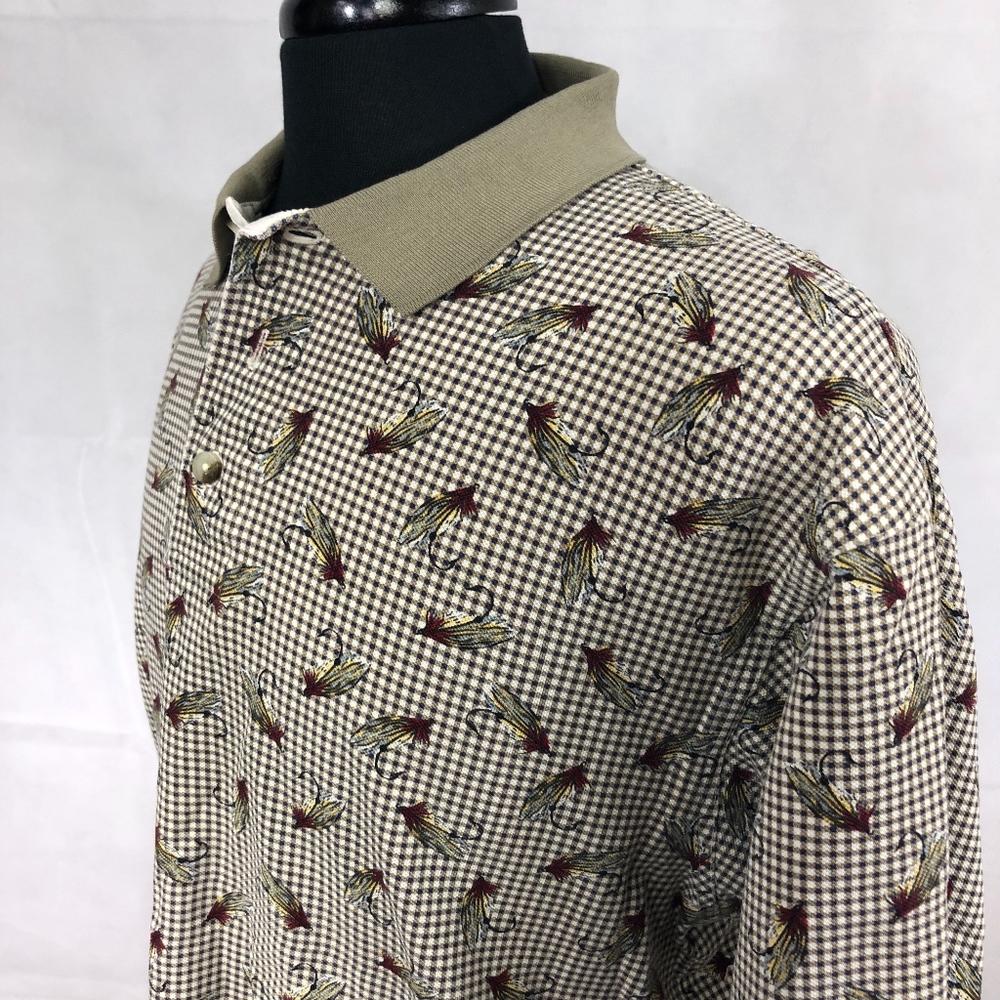 Columbia Polo Men's  Polo Fishing Lures  SZ L